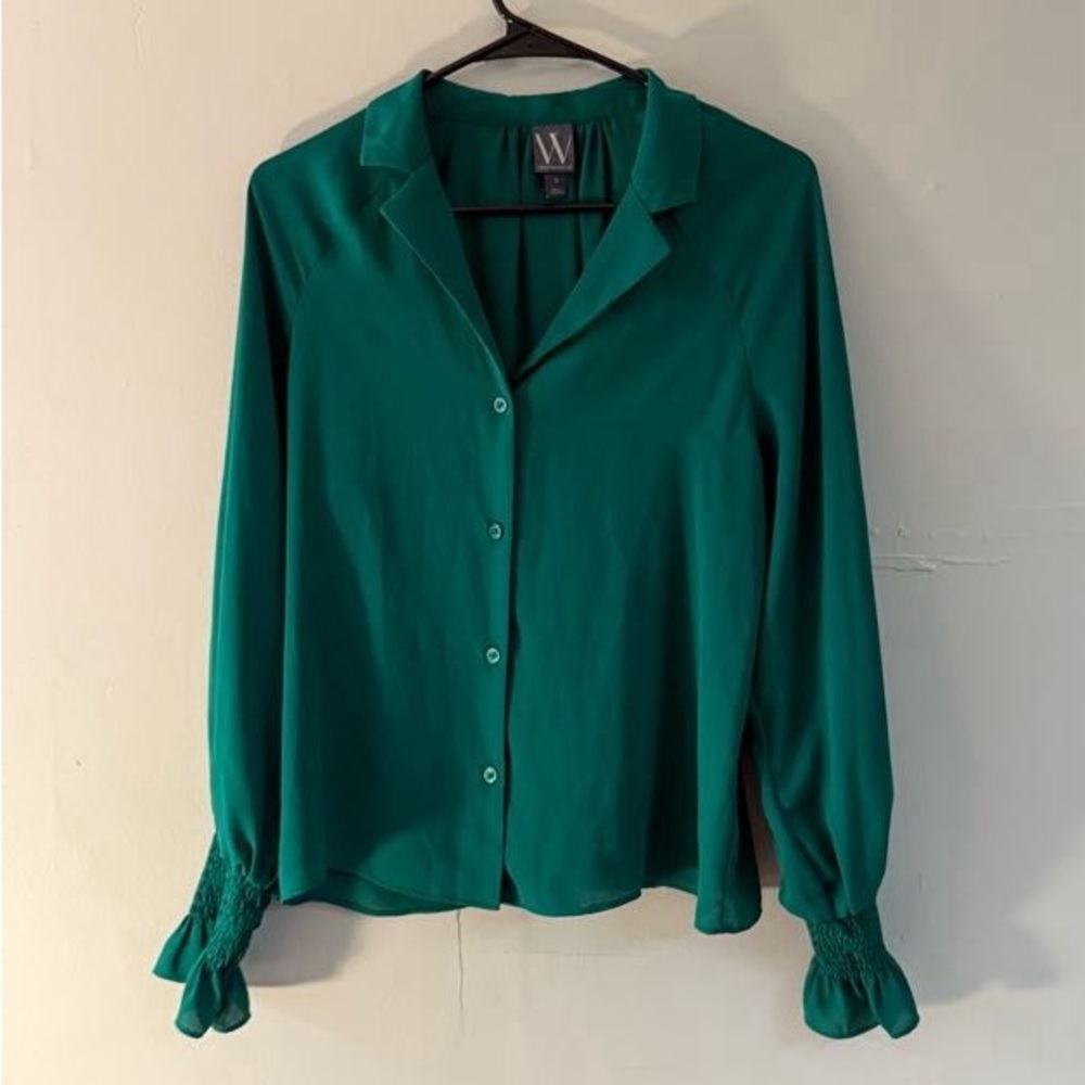 Worthington Green Button-Down Shirt